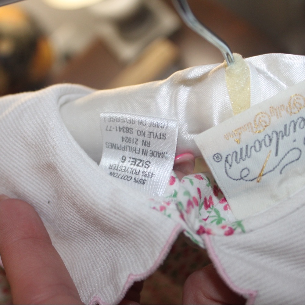 🌸 Vintage Heirloom by Polly Flinders Dress (1977) – Size 6 🌸